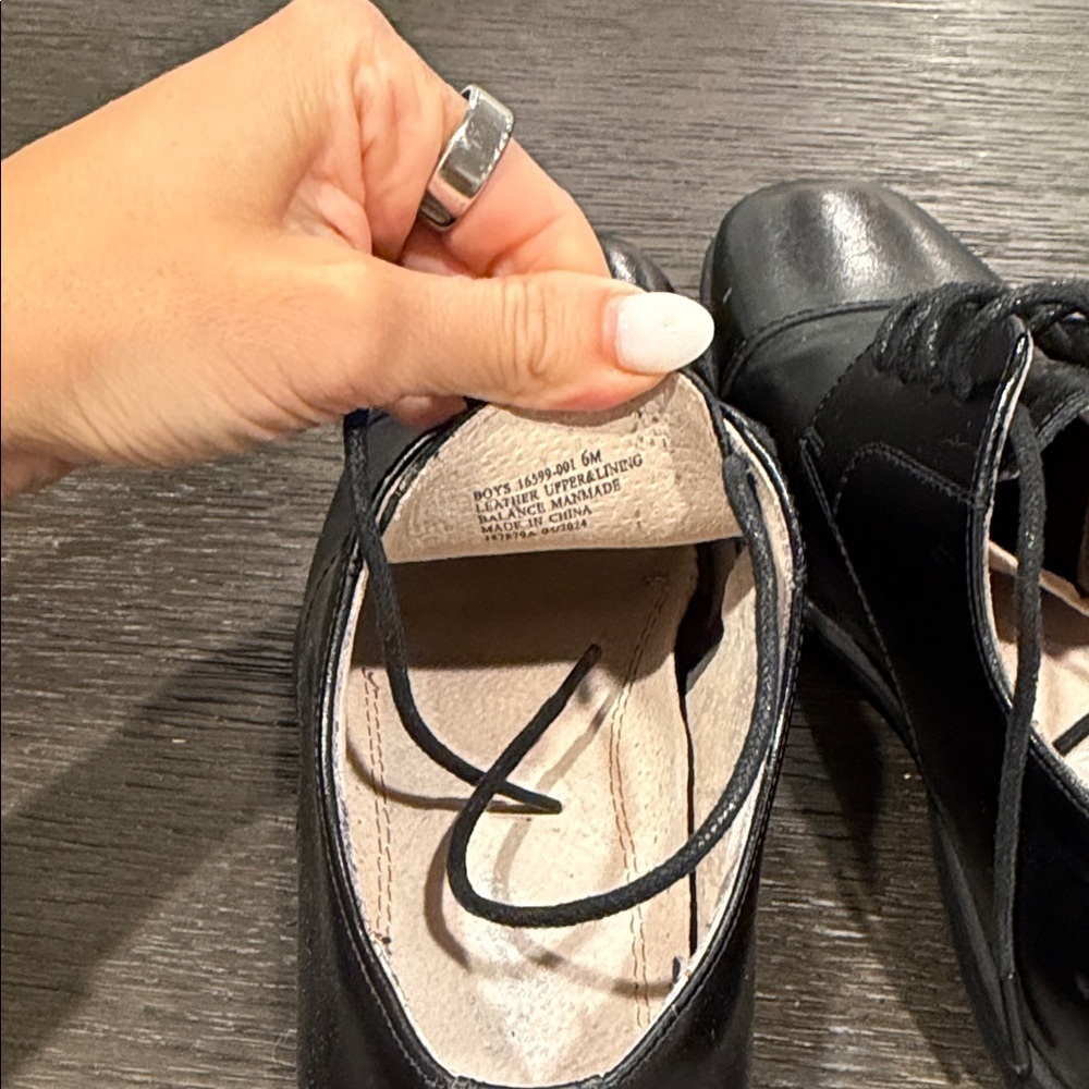 Classic Black Boy’s Dress Shoes - Picture 6 of 6